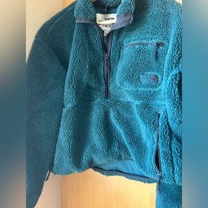 Teal blue used short crop style